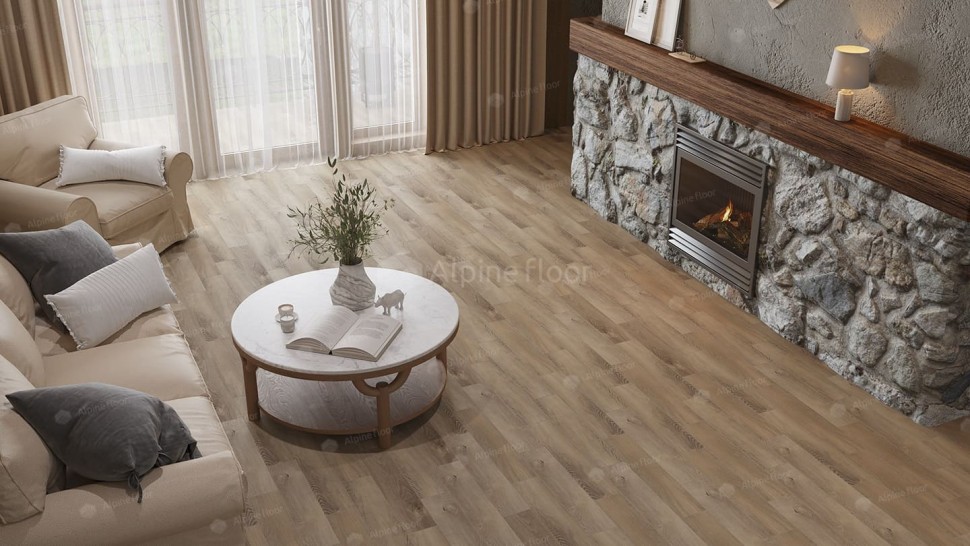 Виниловая плитка "Alpine Floor" Parquet LVT Дуб Синистра (590*118*2,5 мм) — купить в Екатеринбурге