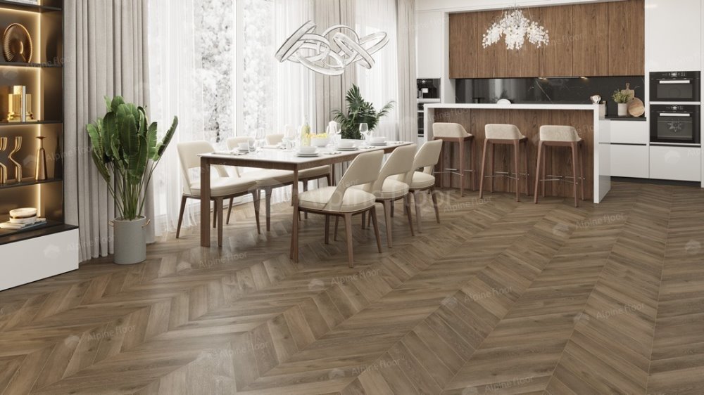 LVT плитка "Alpine Floor" Дуб Насыщенный (555*127*2,5 мм) — купить в Екатеринбурге