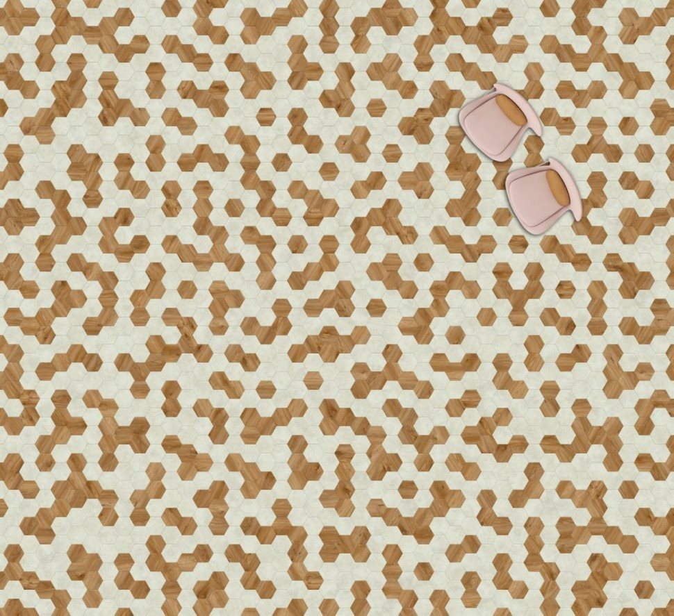 Виниловая плитка "Moduleo" Moods Hexagon 322 (226,32*196*2,5 мм) — купить в Екатеринбурге