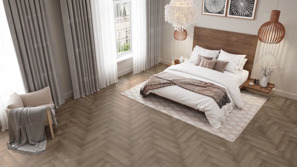 Виниловая плитка "Alpine Floor" Parquet LVT Дуб Насыщенный (590*118*2,5 мм) — купить в Екатеринбурге