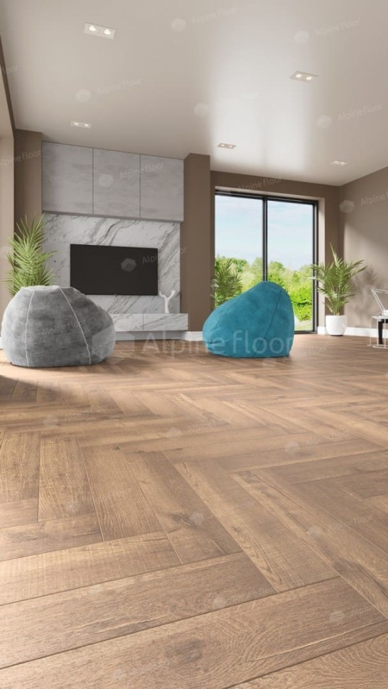 Виниловая плитка "Alpine Floor" Parquet LVT Дуб Royal (590*118*2,5 мм) — купить в Екатеринбурге