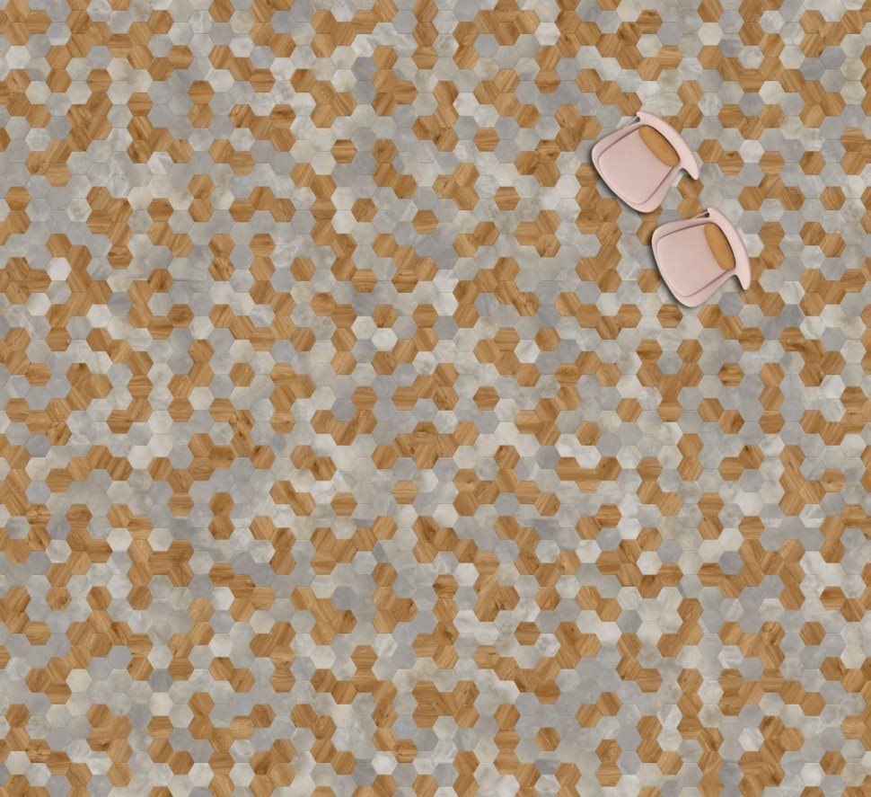 Виниловая плитка "Moduleo" Moods Hexagon 334 (226,32*196*2,5 мм) — купить в Екатеринбурге