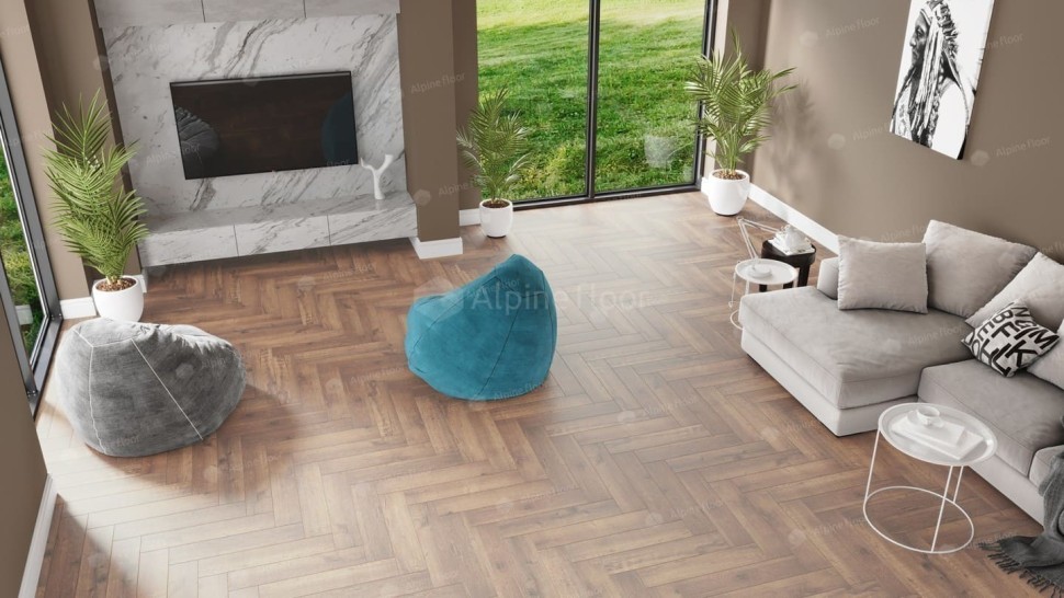 Виниловая плитка "Alpine Floor" Parquet LVT Дуб Royal (590*118*2,5 мм) — купить в Екатеринбурге