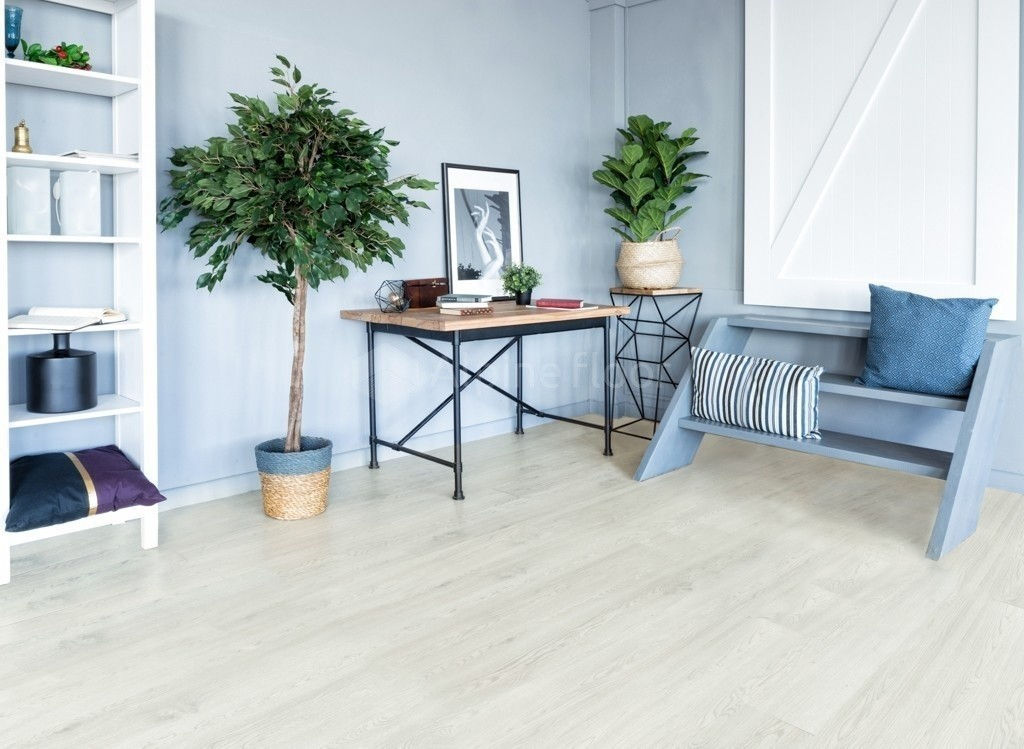 Кварцвиниловая плитка "Alpine Floor" Дуб Светлый  (1219*184*2мм) — купить в Екатеринбурге