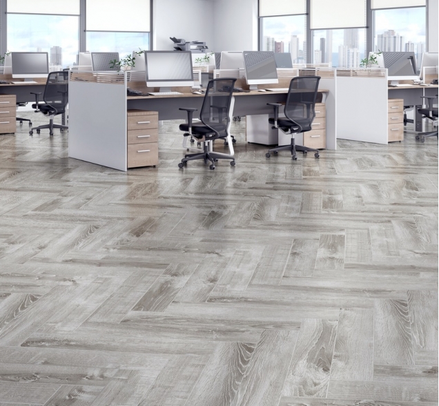 Виниловый ламинат SPC "Cronafloor" Herringbone Дуб Страсбург (640*128*4,5 мм) — купить в Екатеринбурге