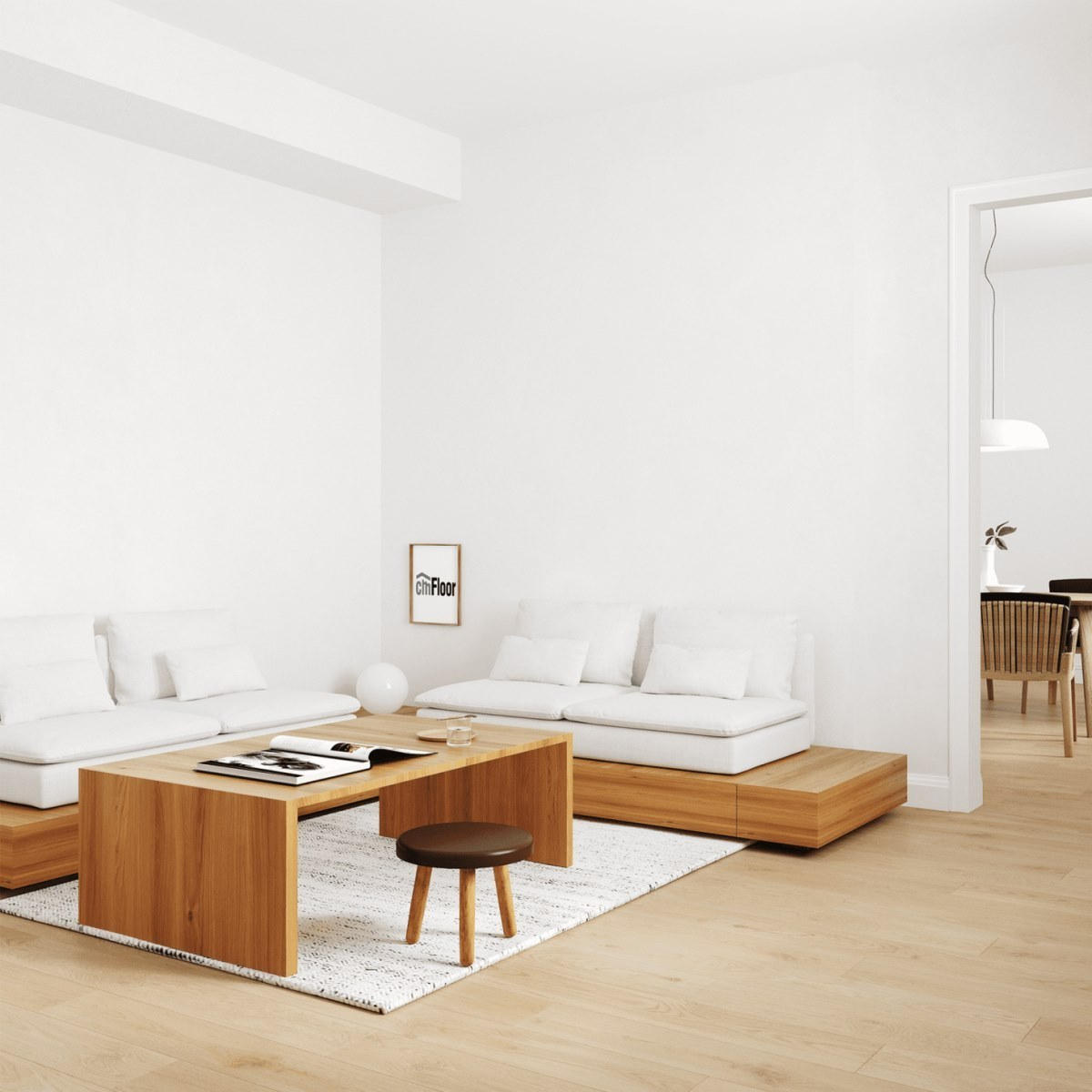 Виниловое напольное покрытие ScandiWood 19 Дуб Шампань (180*1220*5 мм) — купить в Екатеринбурге