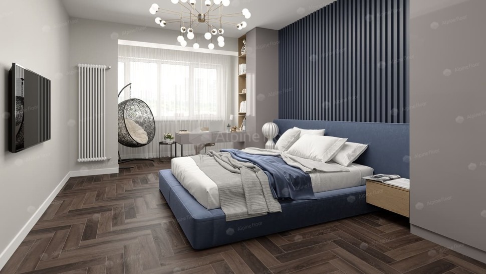 Виниловая плитка "Alpine Floor" Parquet LVT Фафнир (590*118*2,5 мм) — купить в Екатеринбурге