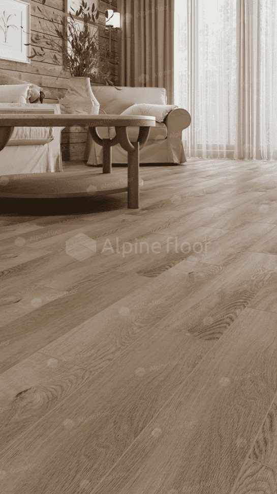 Виниловый ламинат "Alpine Floor" Parquet Light Дуб Синистра (600*125*4 мм) — купить в Екатеринбурге