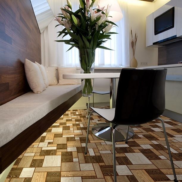 Линолеум бытовой "Комитекс" Печора Тетрис 862 (2,5м) — купить в Екатеринбурге