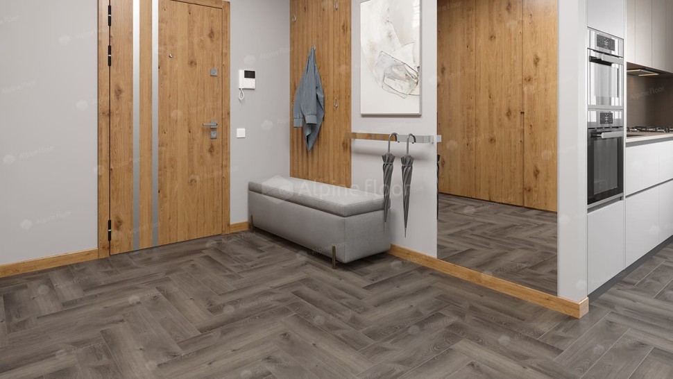 Виниловая плитка "Alpine Floor" Parquet LVT Дуб Мерга (590*118*2,5 мм) — купить в Екатеринбурге