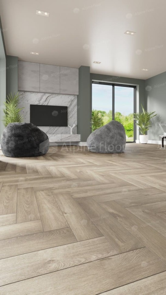 Виниловая плитка "Alpine Floor" Parquet LVT Дуб Натуральный Отбеленный (590*118*2,5 мм) — купить в Екатеринбурге