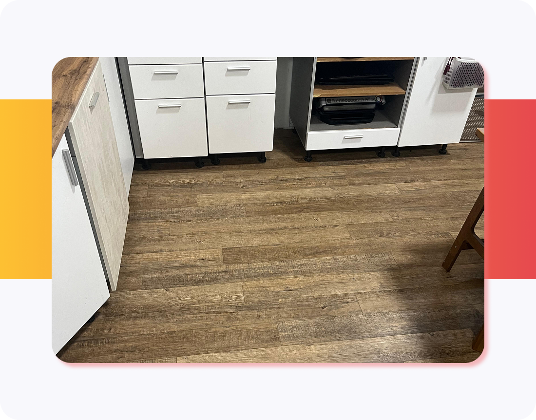 Укладка SPC на водяной теплый пол