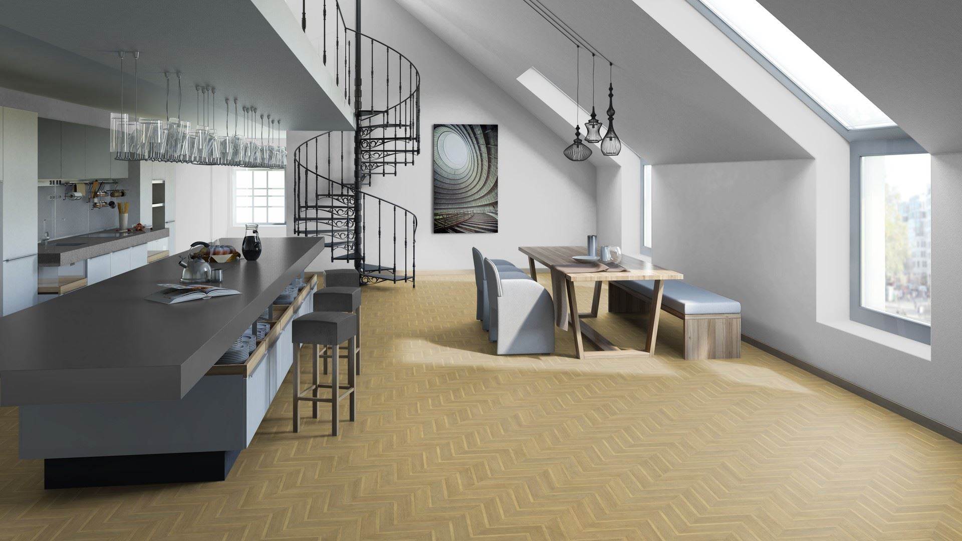 Линолеум полукоммерческий "Tarkett" Idylle Nova Cascad 2 (4м) — купить в Екатеринбурге