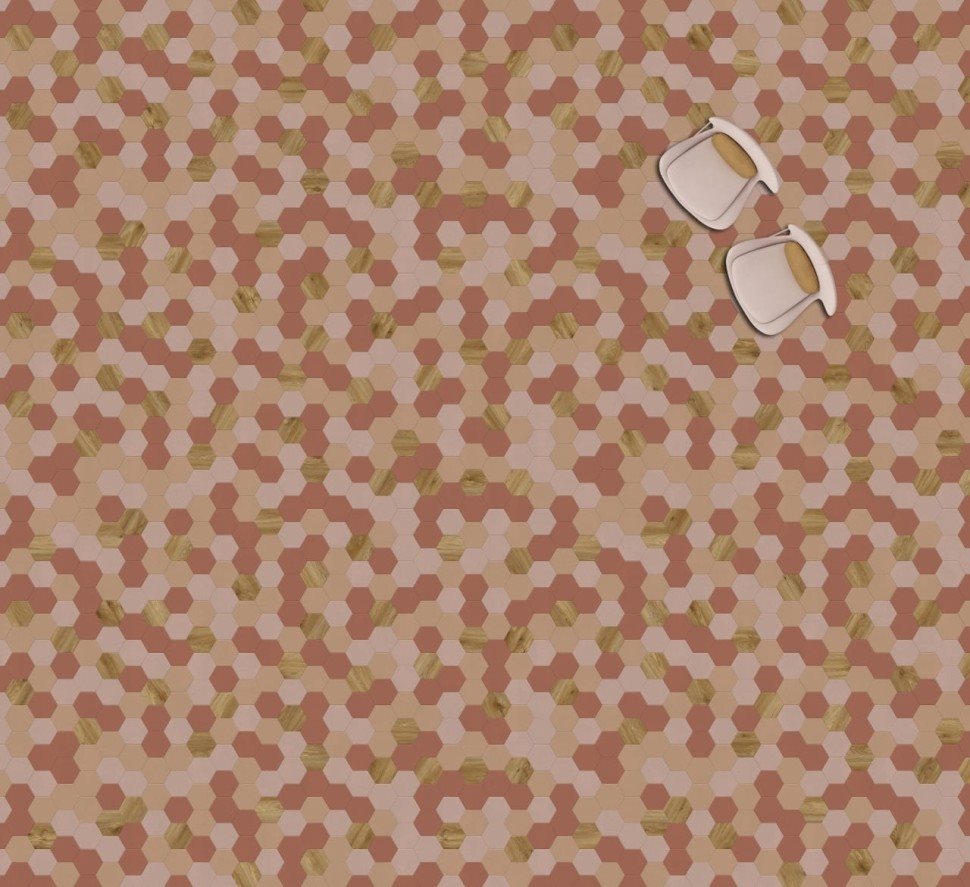 Виниловая плитка "Moduleo" Moods Hexagon 350 (226,32*196*2,5 мм) — купить в Екатеринбурге